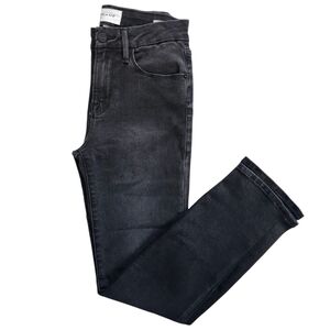 FRAME Le Crop Mini Boot Jeans In Black Wash